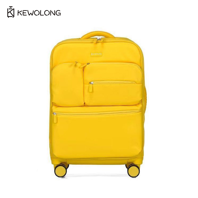 Spinner Wheel Rolling Suitcase 20 Inch - กระเป๋าเดินทางแบบลากชนิดน้ำหนักเบาพิเศษ ทำจากผ้าอ็อกซ์ฟอร์ด ขนาด 20/24 นิ้ว กันน้ำ