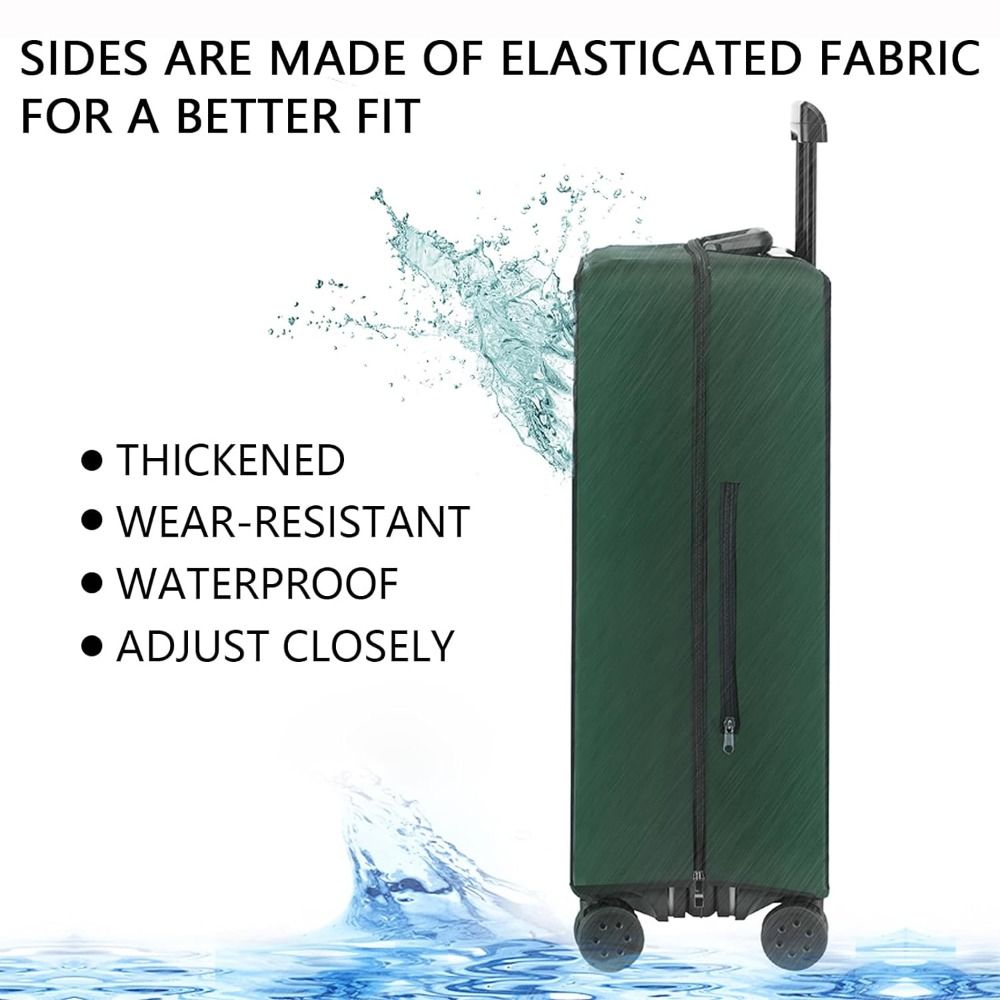 Luggage Protective Cover Transparent - ปลอกหุ้มกระเป๋าเดินทาง PVC แบบใส กันน้ำ ไม่ต้องถอดประกอบ ปลอกป้องกันกระเป๋าเดินทางแบบใส