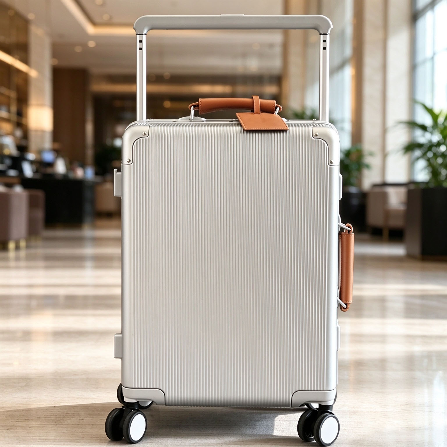 Aluminum Frame Carry On Luggage - กระเป๋าเดินทาง PC คุณภาพสูง ด้ามจับกว้าง ขนาด 20