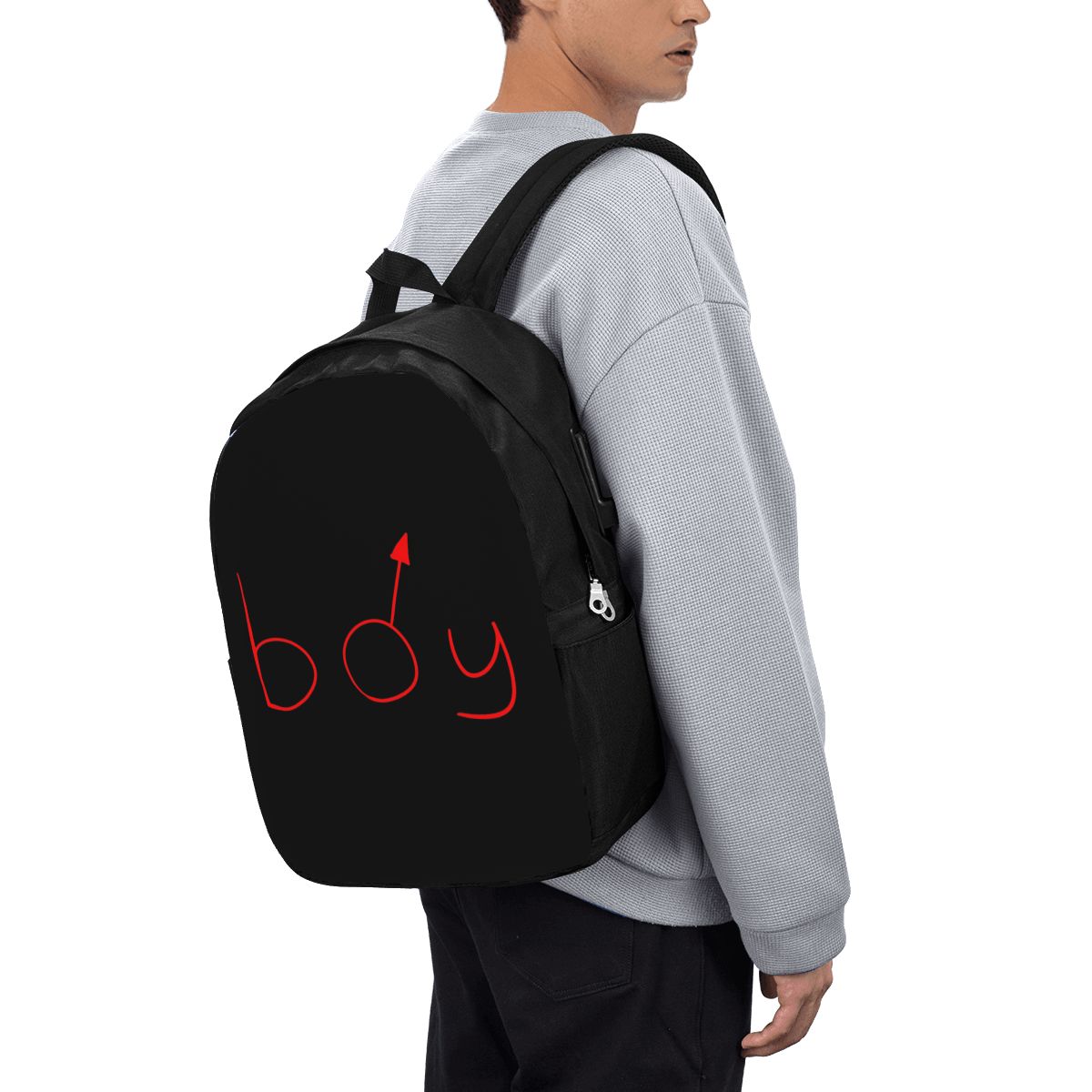 Backpacks - โบย์โมเดอร์กระเป๋าเป้สะพายหลังใส่หมวกและเสื้อเชิ้ต กระเป๋าใส่โน๊ตบุ๊ค กระเป๋าคอมพิวเตอร์ กระเป๋านักเรียน กระเป๋าสะพายแล็ปท็อปสำหรับผู้ชายผู้หญิง