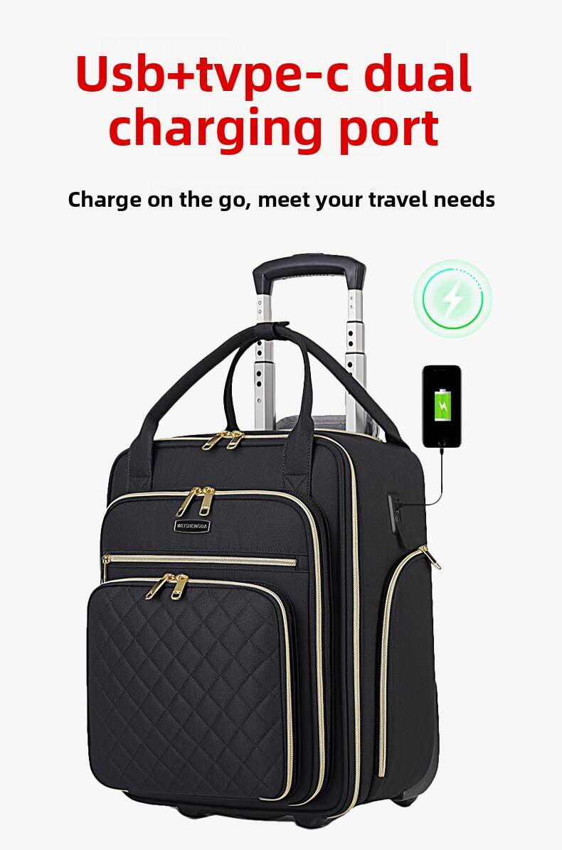 กระเป๋าเดินทางแบบมีล้อสำหรับผู - Foldable Rolling Luggage Bag บทวิจารณ์และราคา