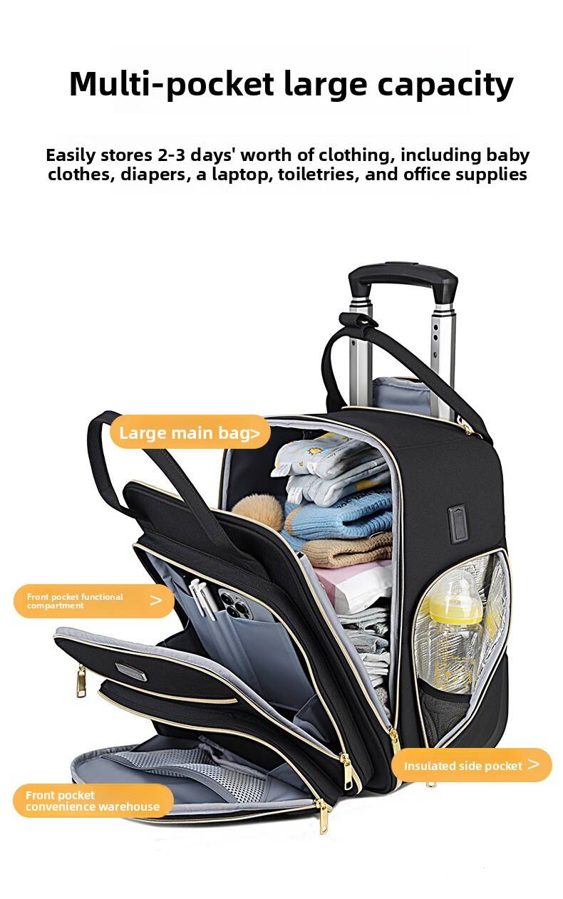 กระเป๋าเดินทางแบบมีล้อสำหรับผู - Foldable Rolling Luggage Bag บทวิจารณ์และราคา