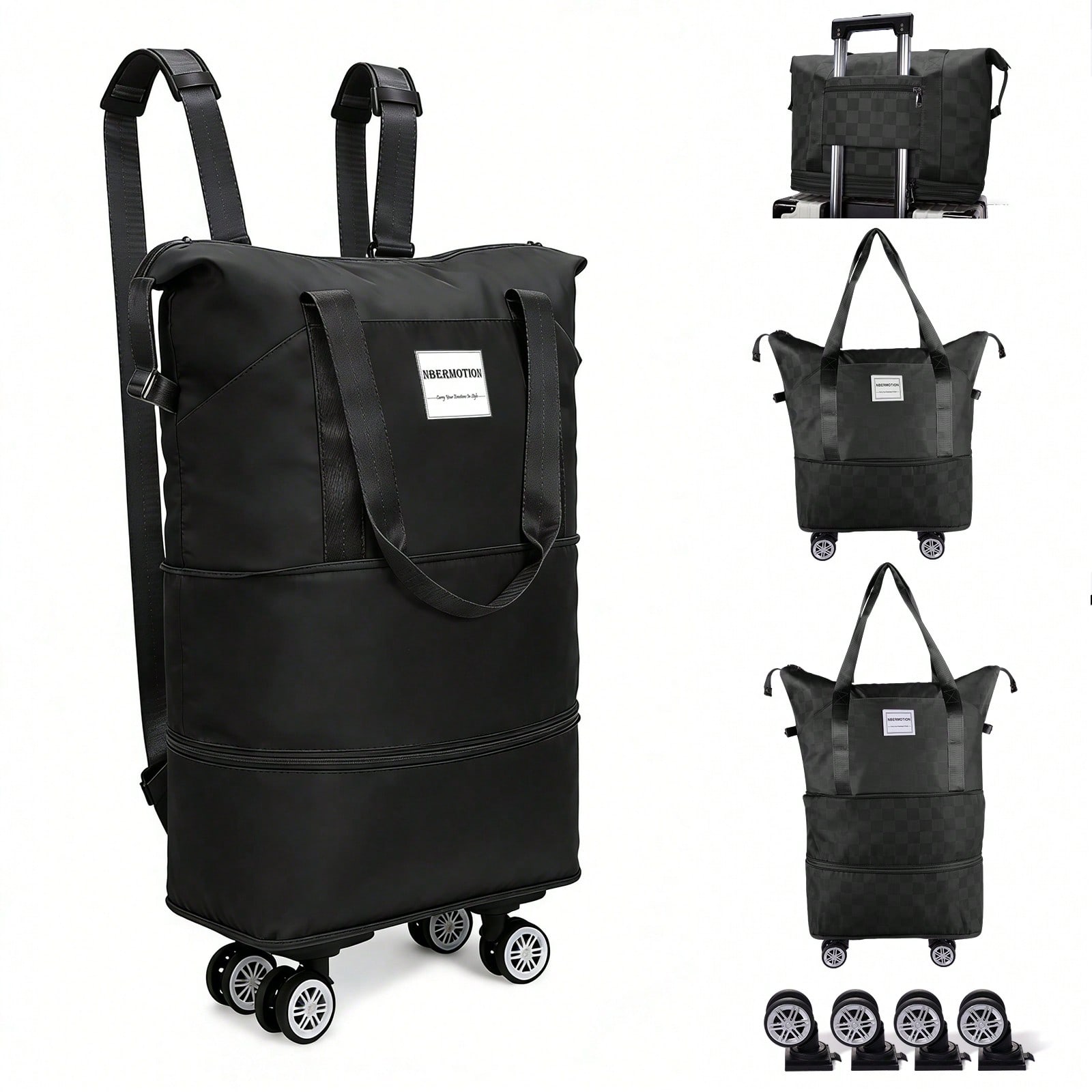 กระเป๋าเดินทางแบบมีล้อขยายได้  - Foldable Rolling Luggage Bag บทวิจารณ์และราคา