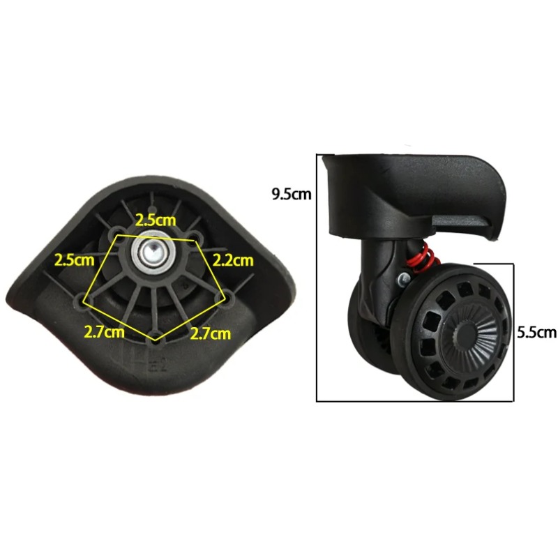 ล้อกระเป๋าเดินทางสำรอง ล้อรถเข - Silent Replacement Luggage Wheels บทวิจารณ์และราคา