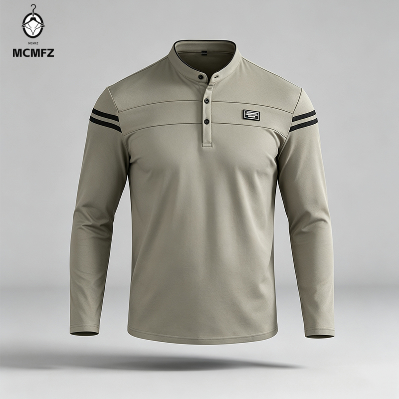 เสื้อโปโลแขนยาวผู้ชายสไตล์เมือ - Handbags บทวิจารณ์และราคา