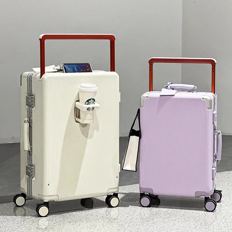 กระเป๋าเดินทาง PC คุณภาพสูง ด้ - Aluminum Frame Carry On Luggage บทวิจารณ์และราคา