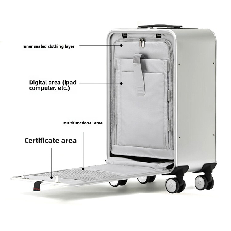 กระเป๋าเดินทางล้อลากอลูมิเนียม - Spinner Wheel Rolling Suitcase 20 Inch บทวิจารณ์และราคา