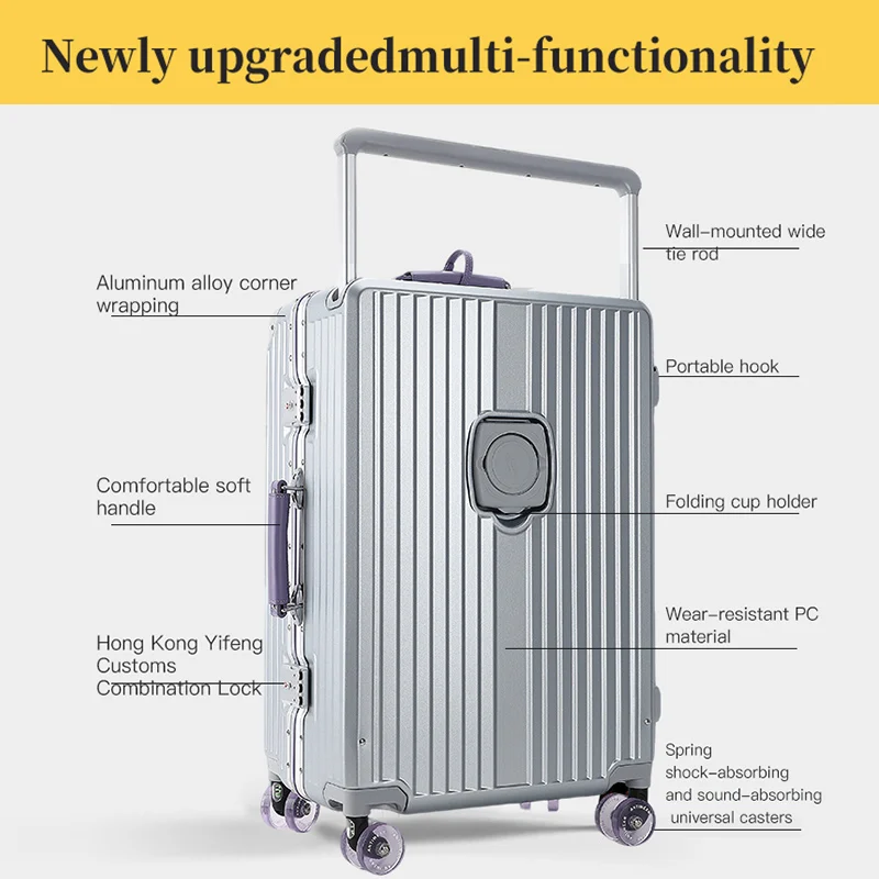 MIGEBAO กระเป๋าเดินทางพรีเมียม - Spinner Wheel Rolling Suitcase 20 Inch บทวิจารณ์และราคา