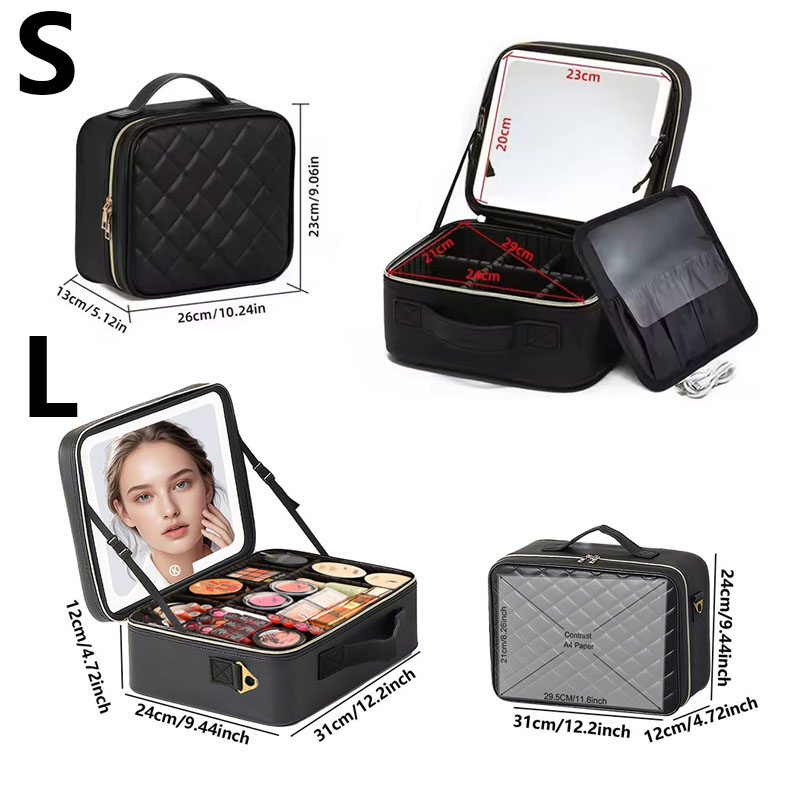 กระเป๋าเครื่องสำอางเดินทางขนาด - Cosmetic Bags บทวิจารณ์และราคา